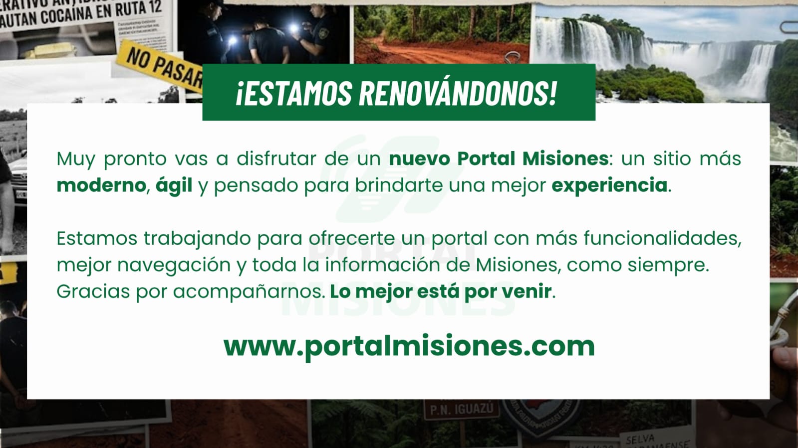 Portal Misiones - Estamos renovándonos